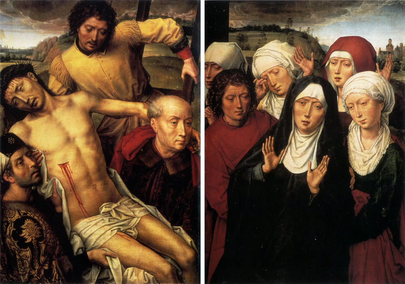 Diptych with deposition - Hans Memling