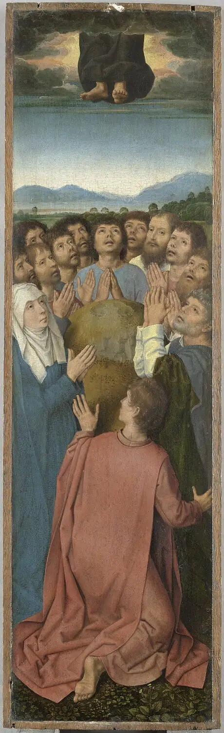 Triptych of the Resurrection: The Ascension of Christ - Hans Memling