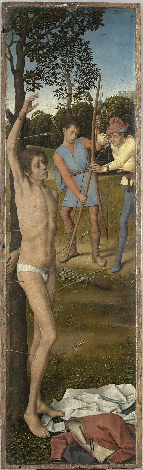 Triptych of the Resurrection: The Martyrdom of Saint Sebastian - Hans Memling