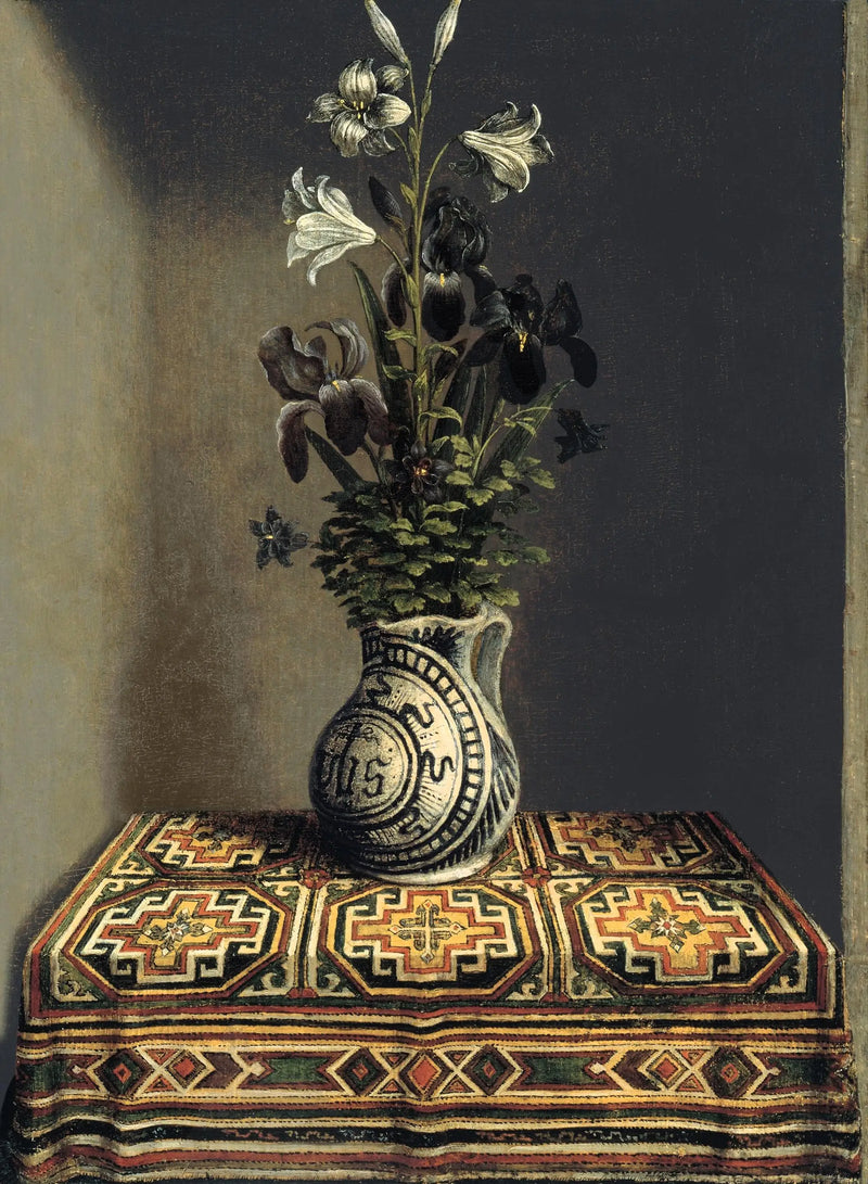 Flowers in a Jug (reversal) - Hans Memling