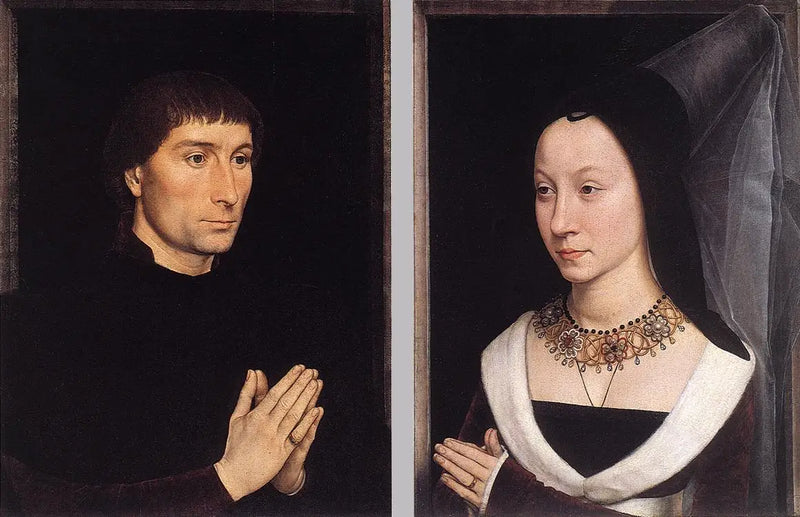 Diptych of Tommaso Portinari and his wife - Hans Memling