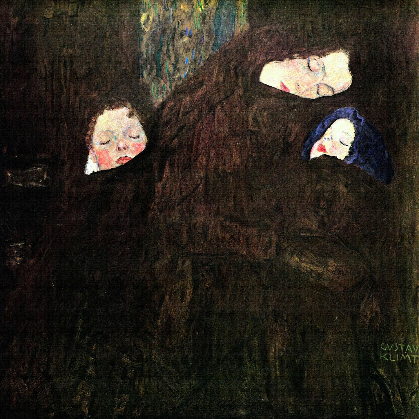 🌸👩‍👧‍👦 Mother with children – Gustav Klimt (circa 1905)