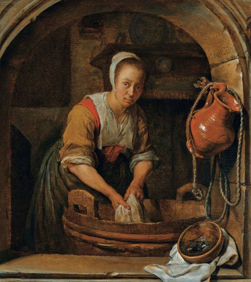 La Lavandière - Gabriel Metsu