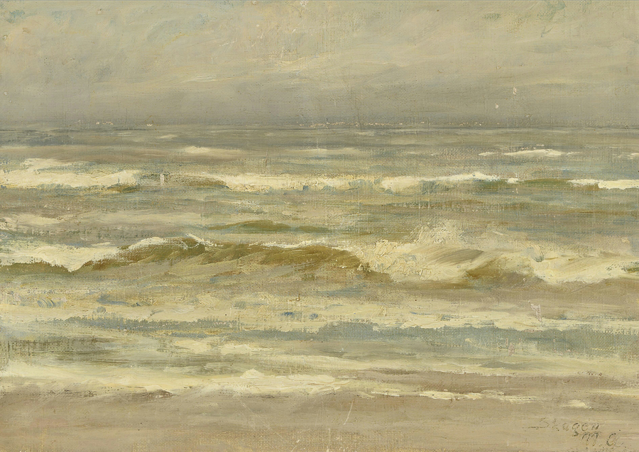 Breakers at Skagen. - Michael Peter Ancher