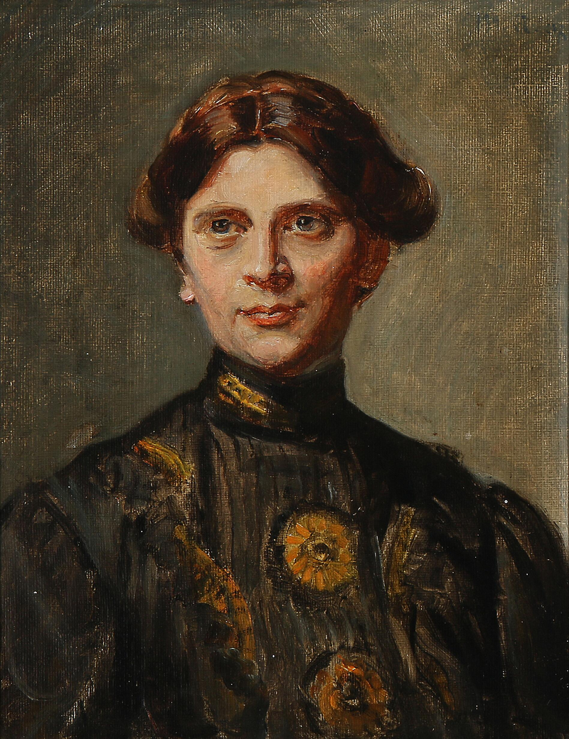 Portrait of Anna Bitsch, née Saxild. -Michael Peter Ancher