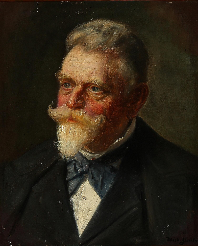 Portrait of a man. -Michael Peter Ancher