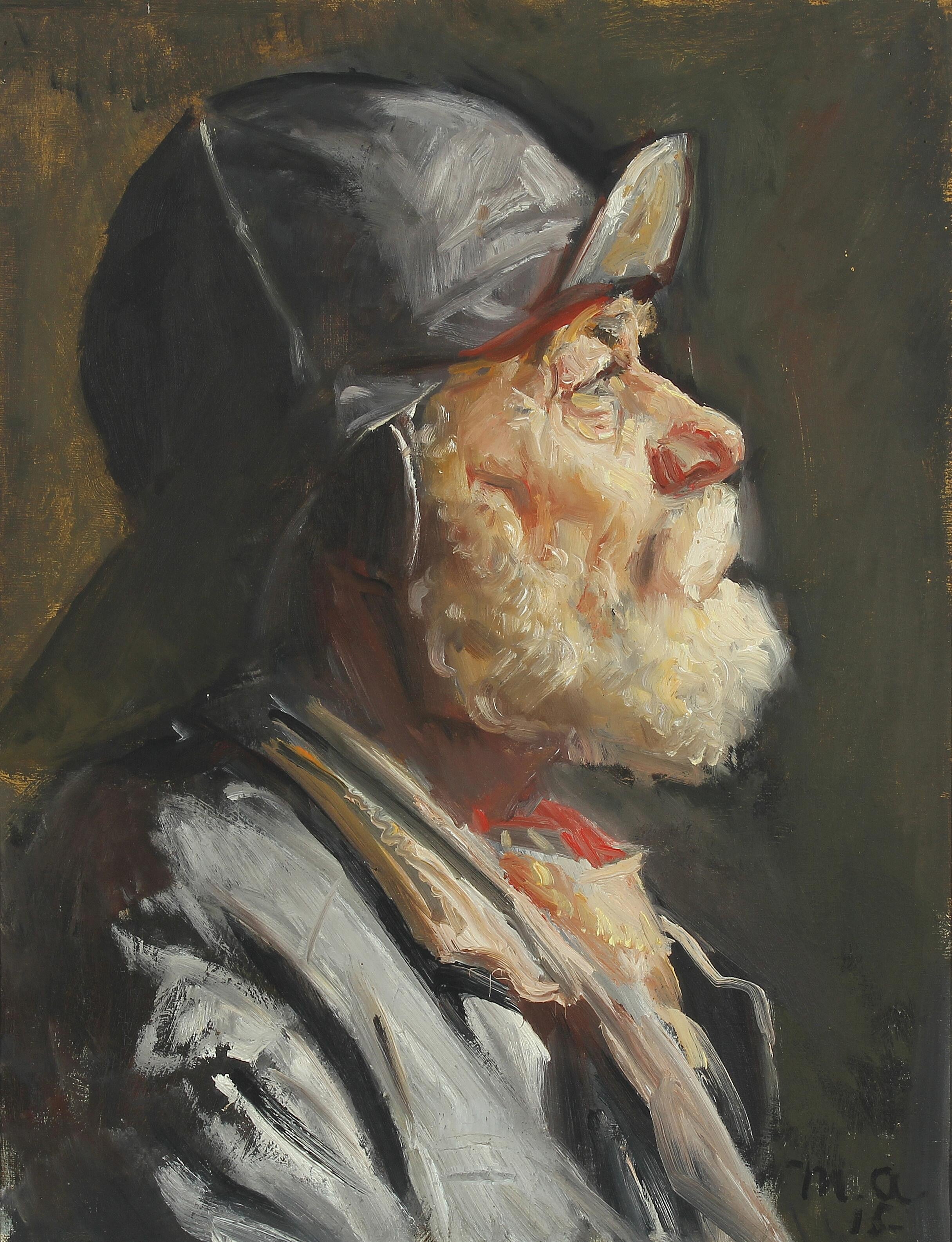 Portrait of a Skagen fisherman. - Michael Peter Ancher