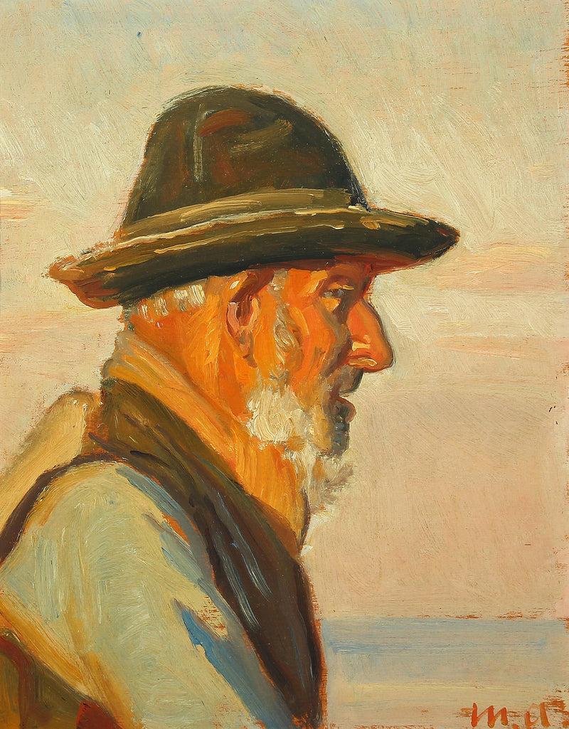 A Skagen fisherman in the sun. - Michael Peter Ancher