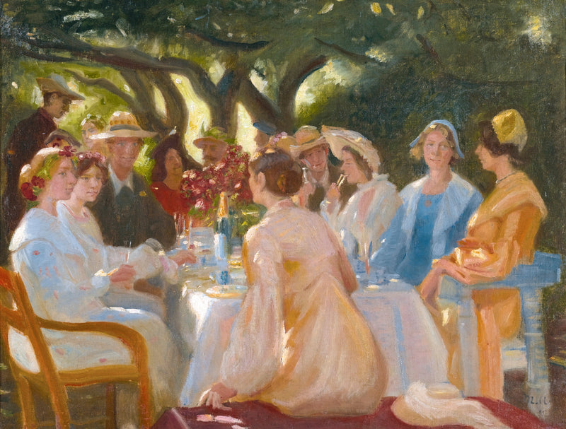 The actors' lunch, Skagen. - Michael Peter Ancher