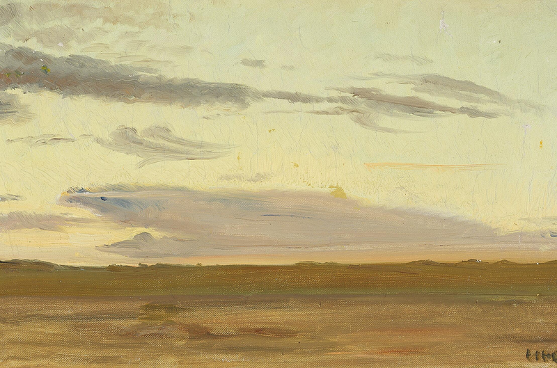 Sunset at Skagen. - Michael Peter Ancher