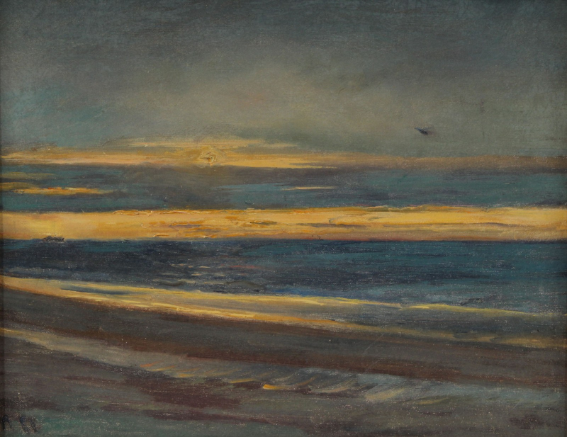 Sunset over the sea. - Michael Peter Ancher