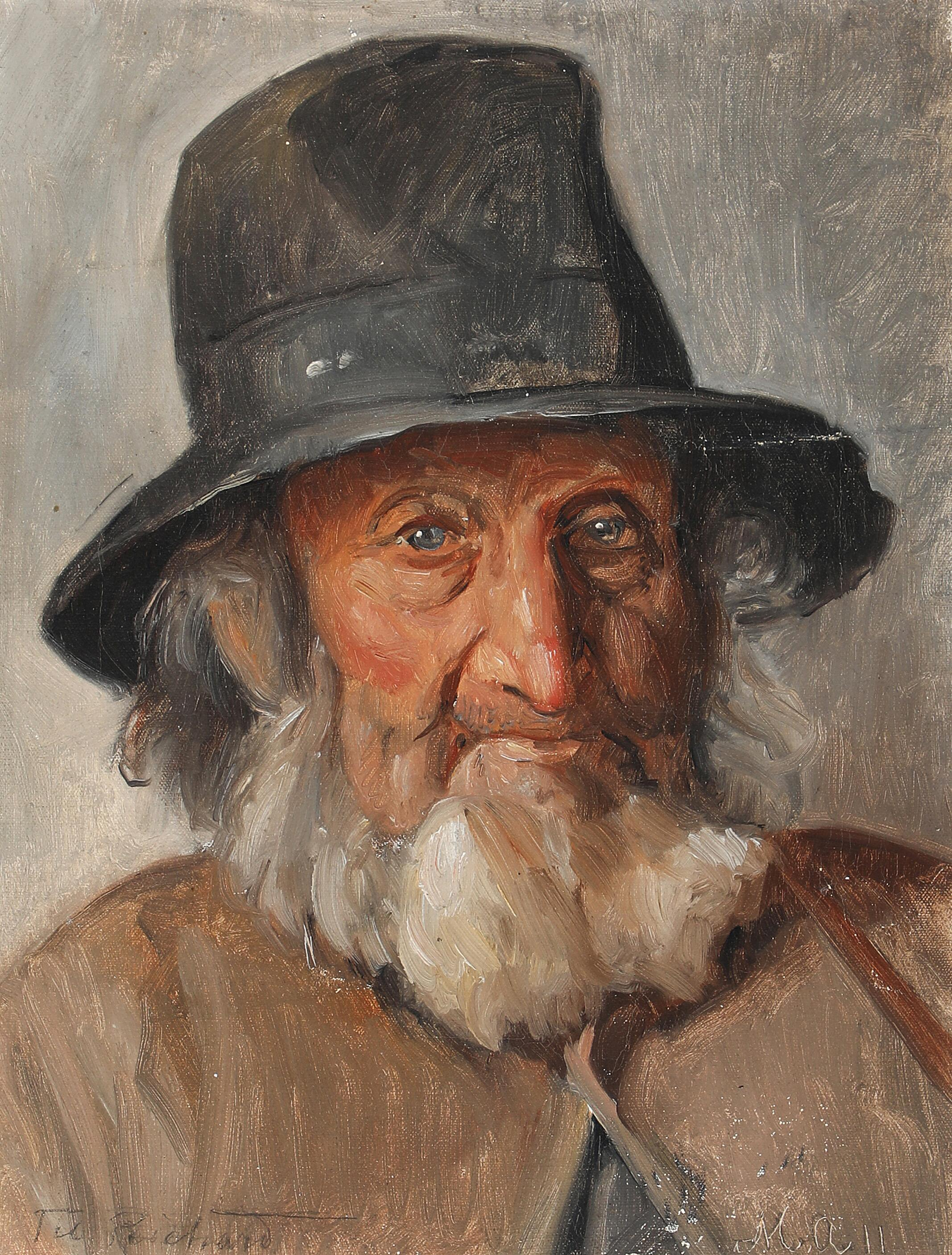 Portrait d’un homme âgé - Michael Peter Ancher - Alpha Reproduction