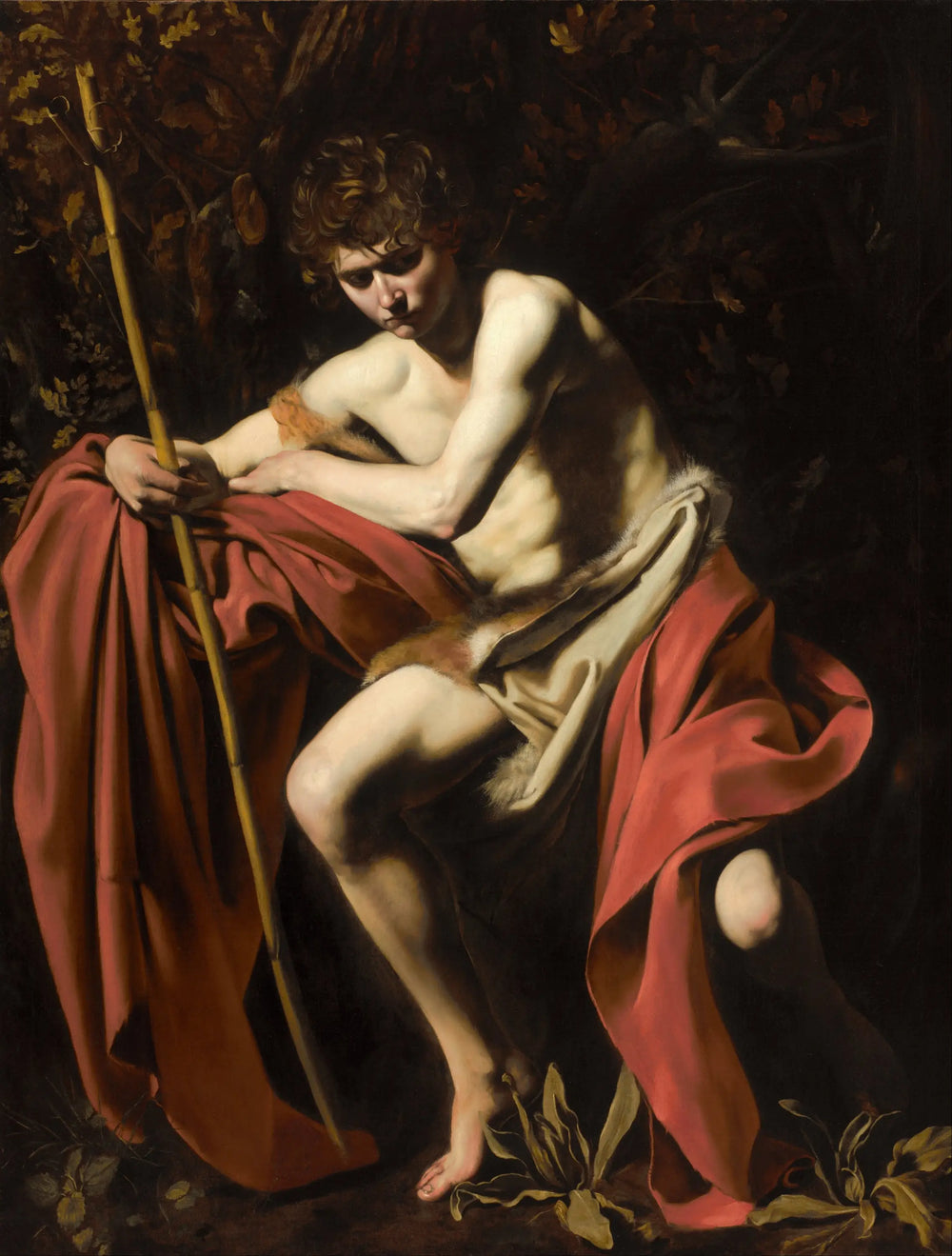 Reproduction du tableau « Saint Jean-Baptiste dans le désert - Le Caravage » par Alpha Reproduction en peinture à l’huile