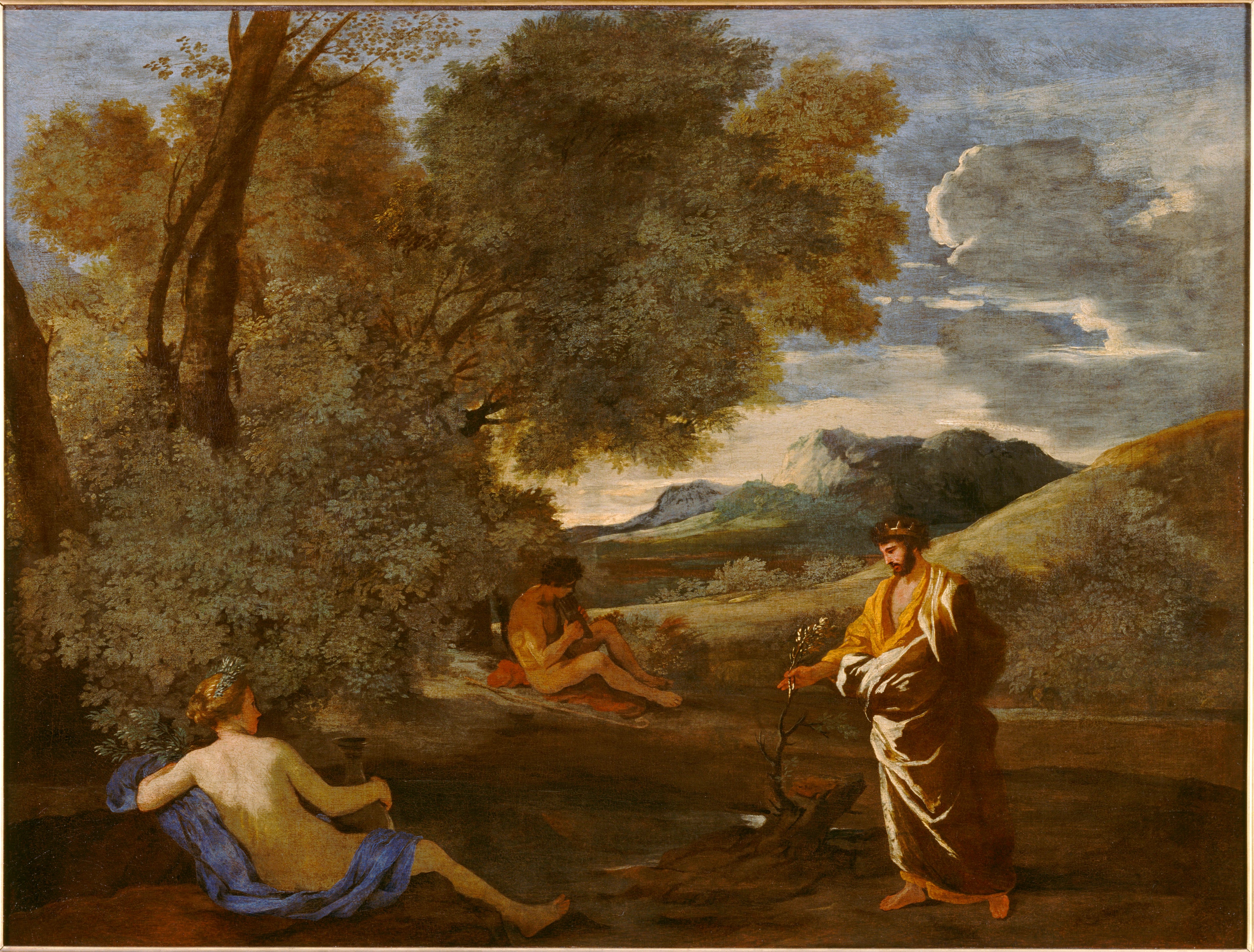 Midas transformant en ou le rameau d'une yeuse - Nicolas Poussin