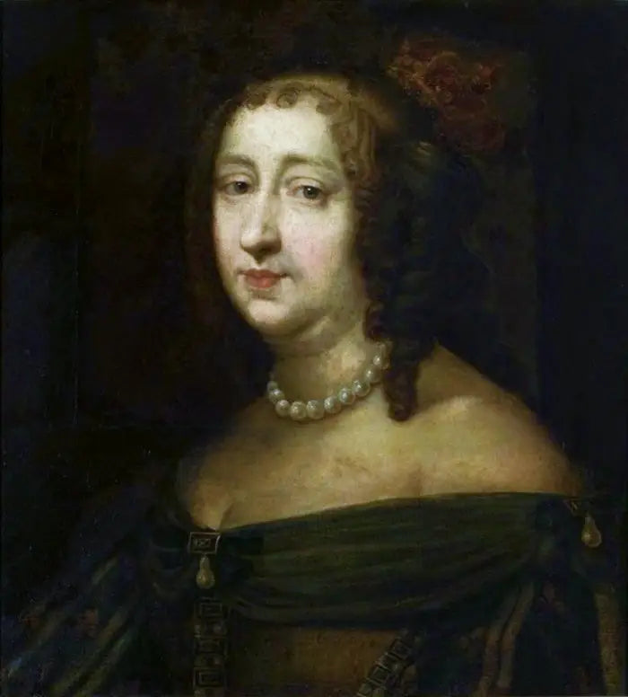 Portrait of Anne of Austria (1601-1666). - Pierre Mignard
