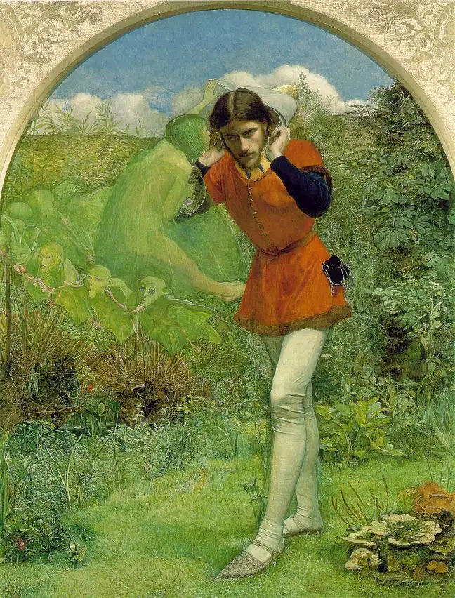 Ferdinand attracted by Ariel - John Everett Millais