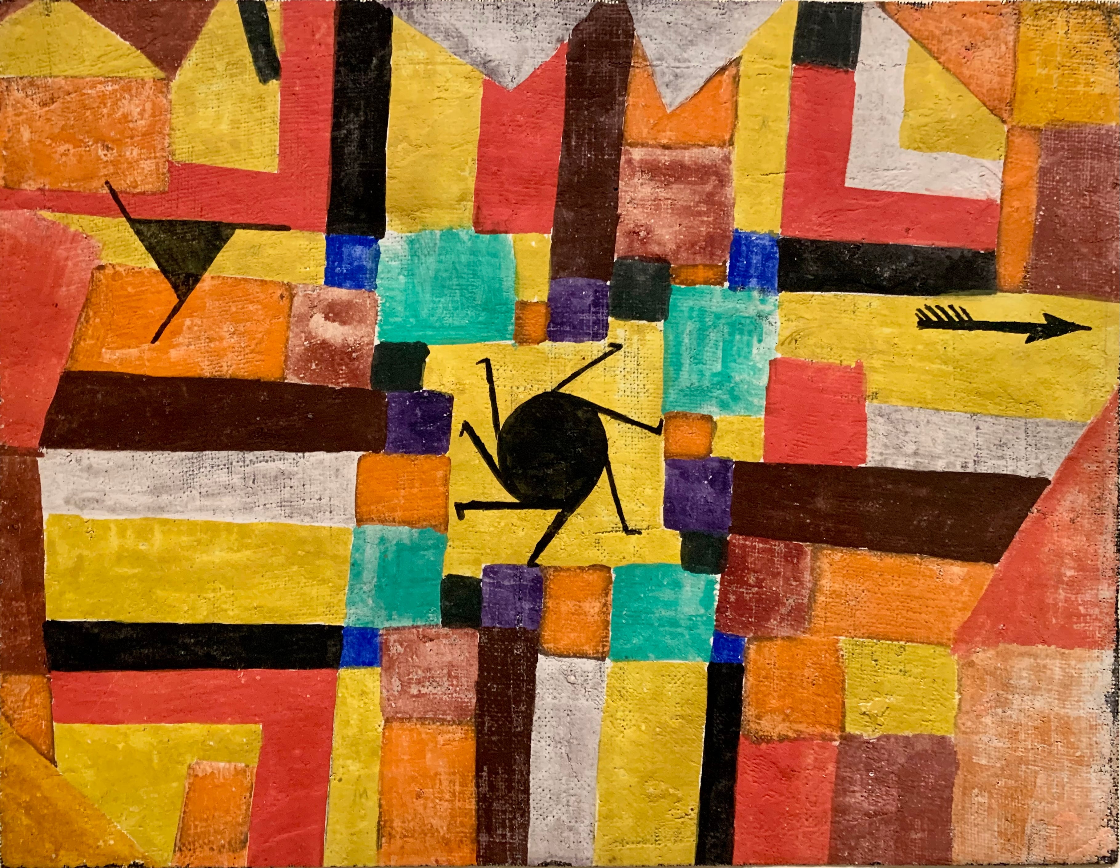 With the black sun turning and the arrow - Paul Klee