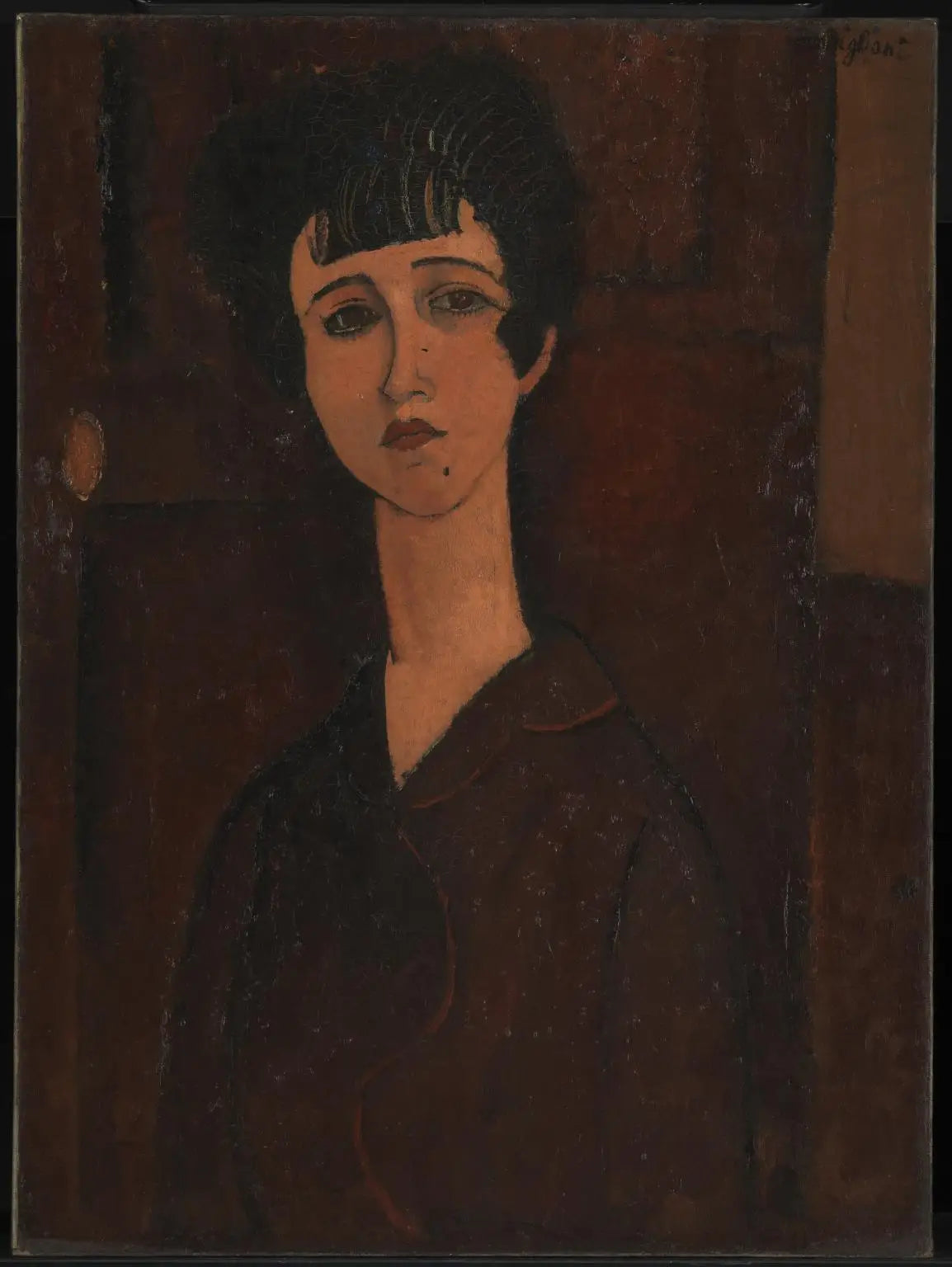 Reproduction du tableau « Portrait d'une fille - Amedeo Modigliani » par Alpha Reproduction en peinture à l’huile