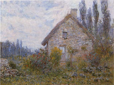 Reproduction du tableau « La chaumière - Claude Monet » par Alpha Reproduction en peinture à l’huile