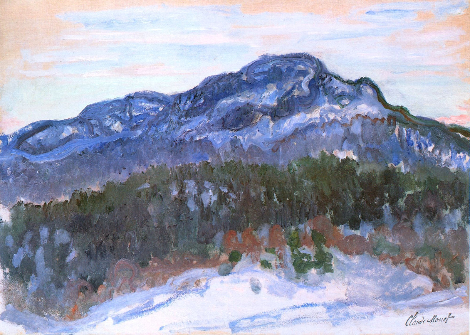 Mountain of Kolsås - Claude Monet
