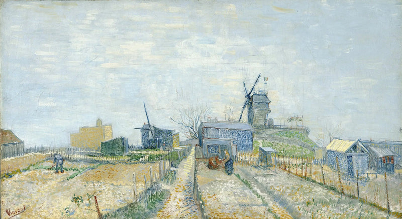 Montmartre: windmills and vegetable gardens - Vincent van Gogh