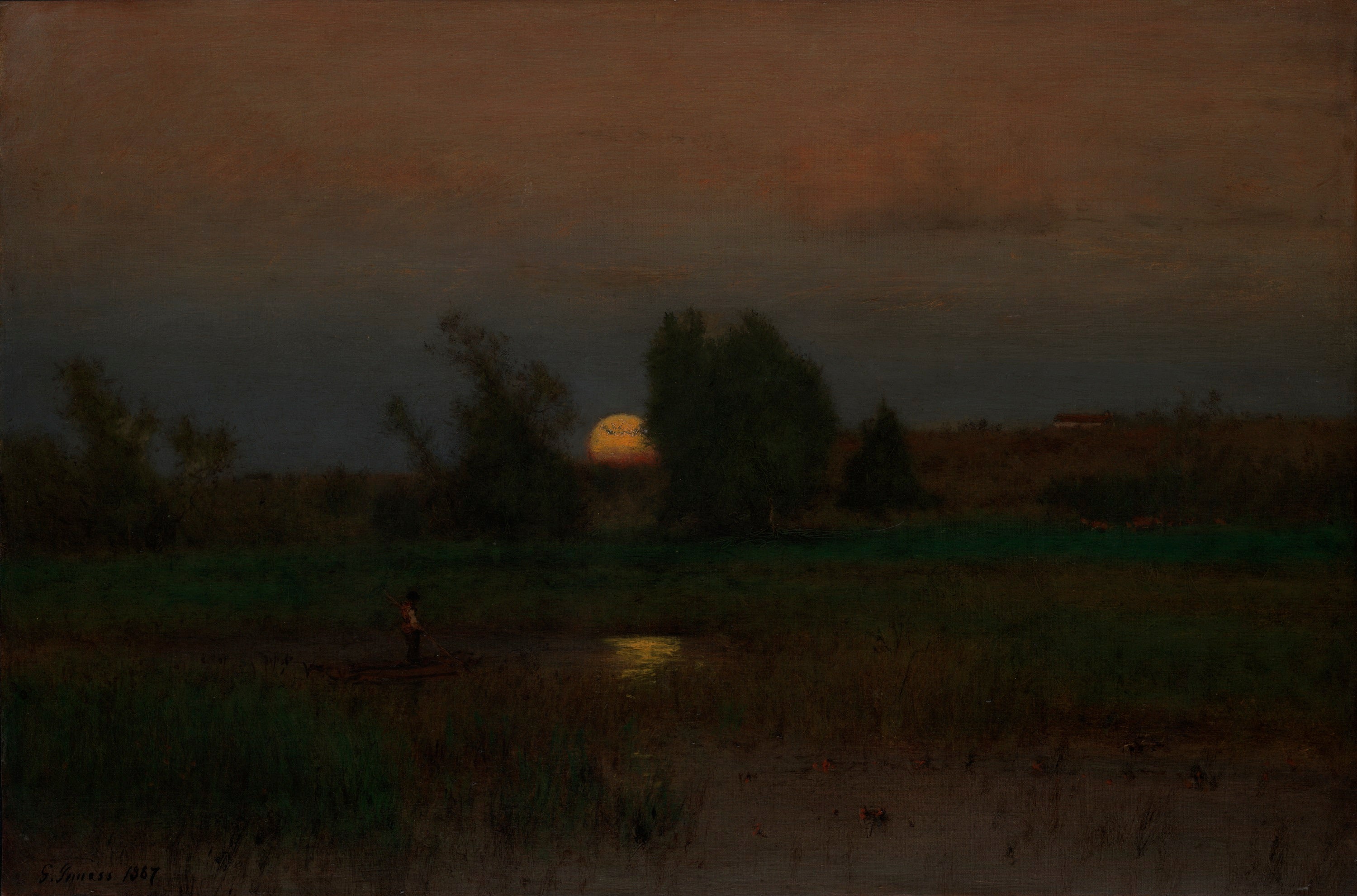 Lever la lune - George Inness