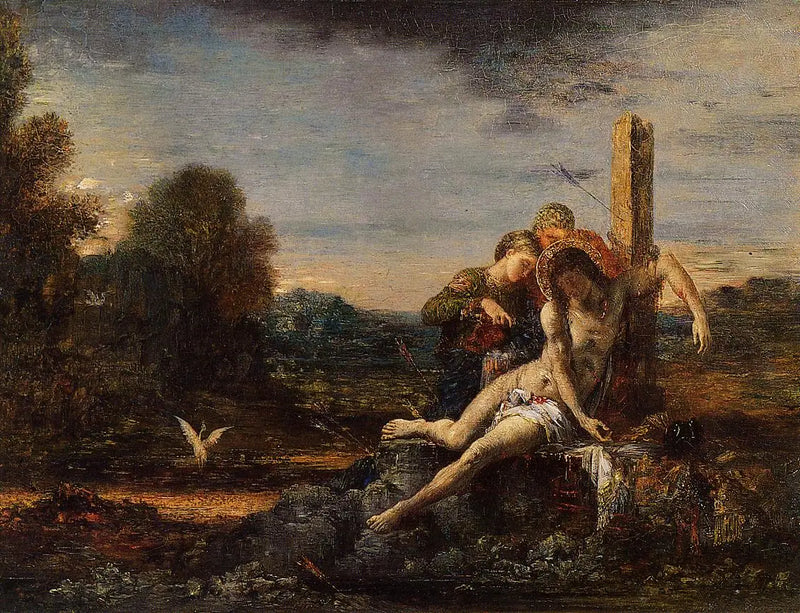 Saint Sebastian cared for by the holy women - Gustave Moreau