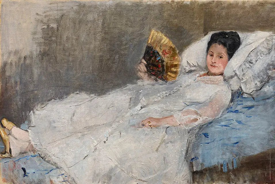 Reproduction du tableau « Portrait de Madame Hubbard - Berthe Morisot » par Alpha Reproduction en peinture à l’huile