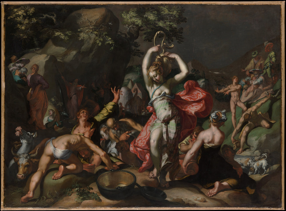 Moïse frappant le rocher - Abraham Bloemaert