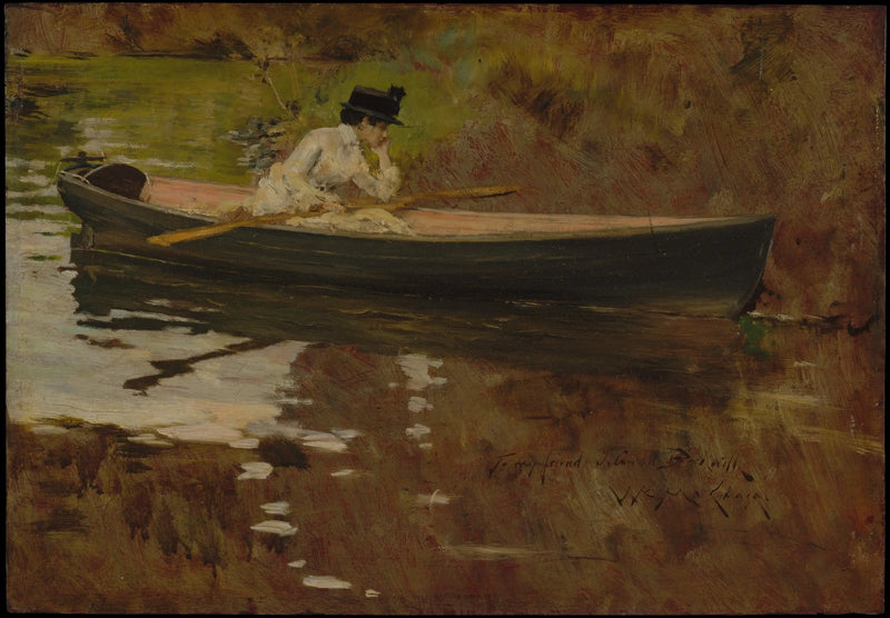 Mrs. Chase at Prospect Park - William Merritt Chase