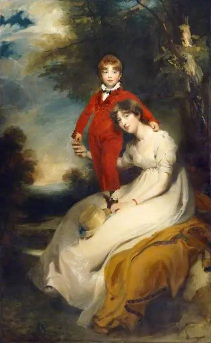Mrs. Charles Thellusson, née Sabine Robarts (1775-1814), and her son, Charles Thellusson (1797-1856) - Thomas Lawrence
