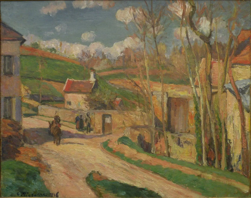 A Crossroads at the Hermitage, Pontoise - Camille Pissarro