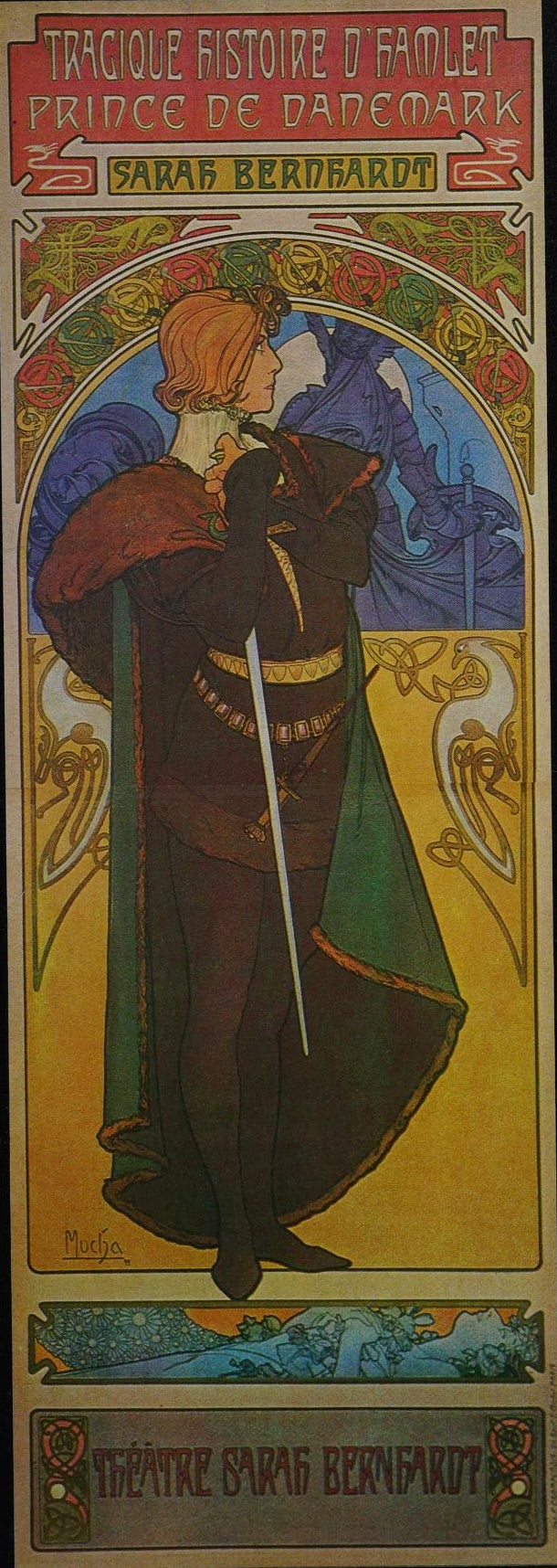 Hamlet by Alphons Mucha (1899) - Alfons Mucha