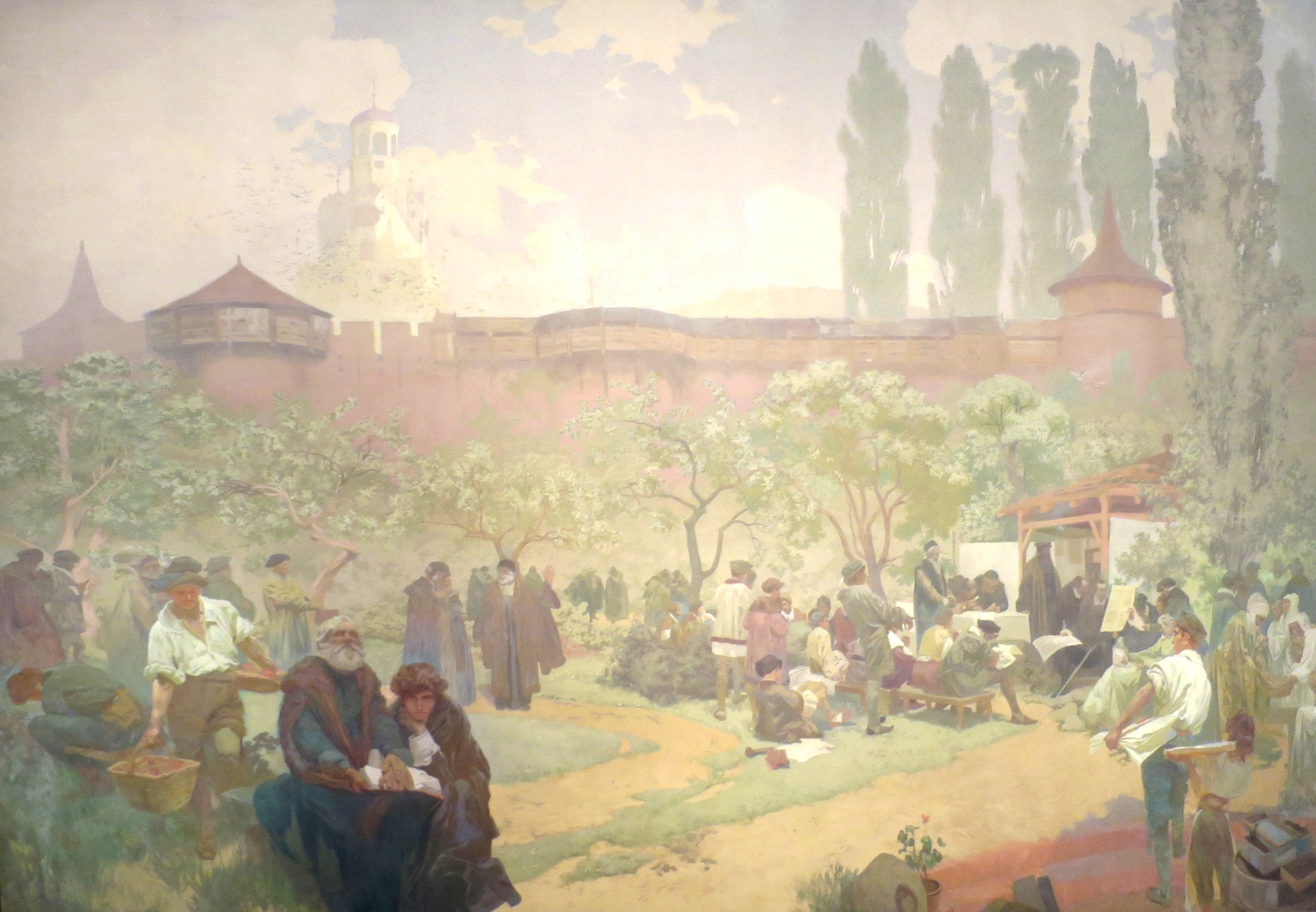 The Fraternal School in Ivančice - Alphonse Mucha