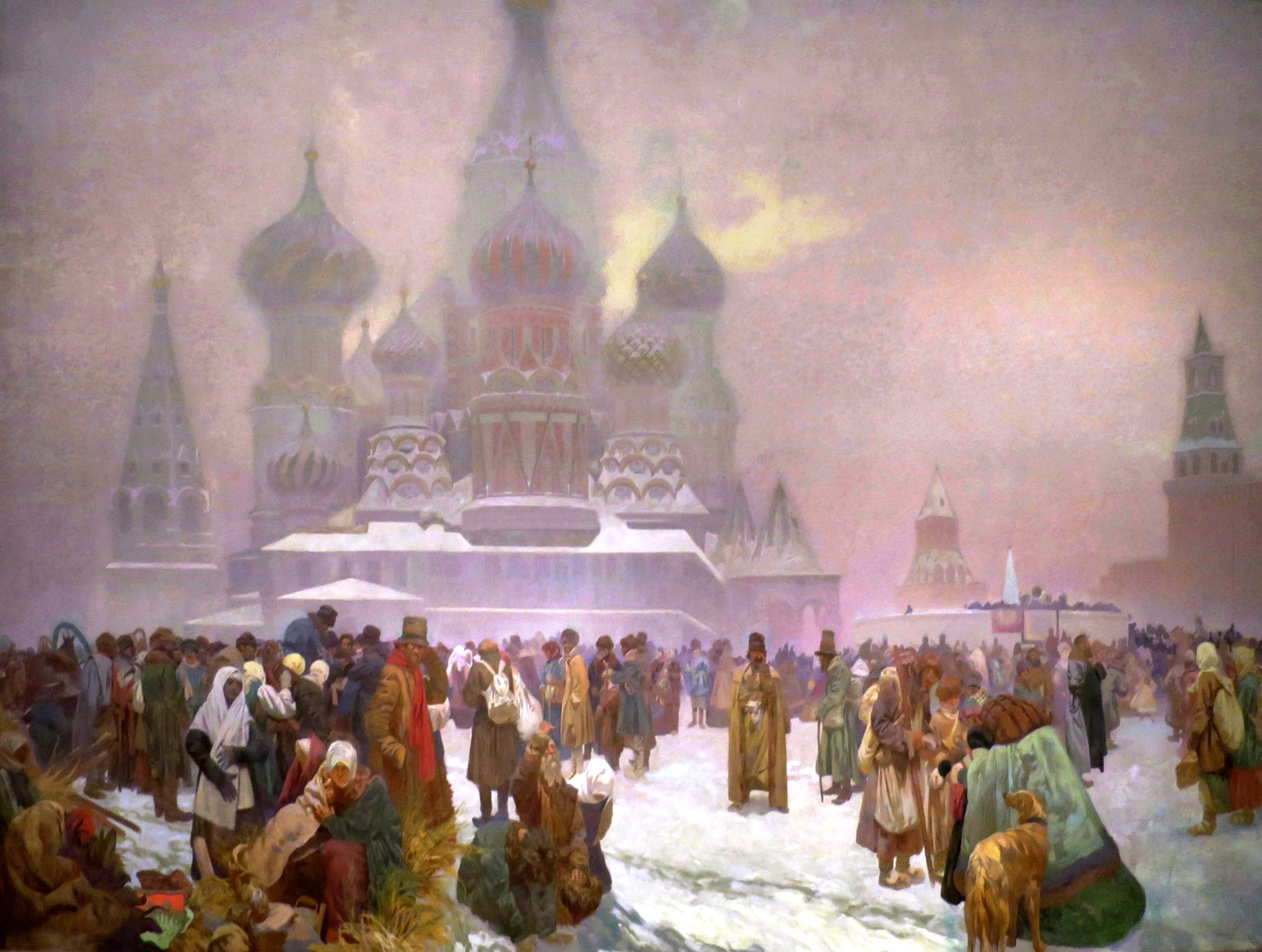 The Emancipation of Russian Peasants - Alphonse Mucha