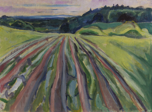 Reproduction du tableau « champ labouré - Edvard Munch » par Alpha Reproduction en peinture à l’huile
