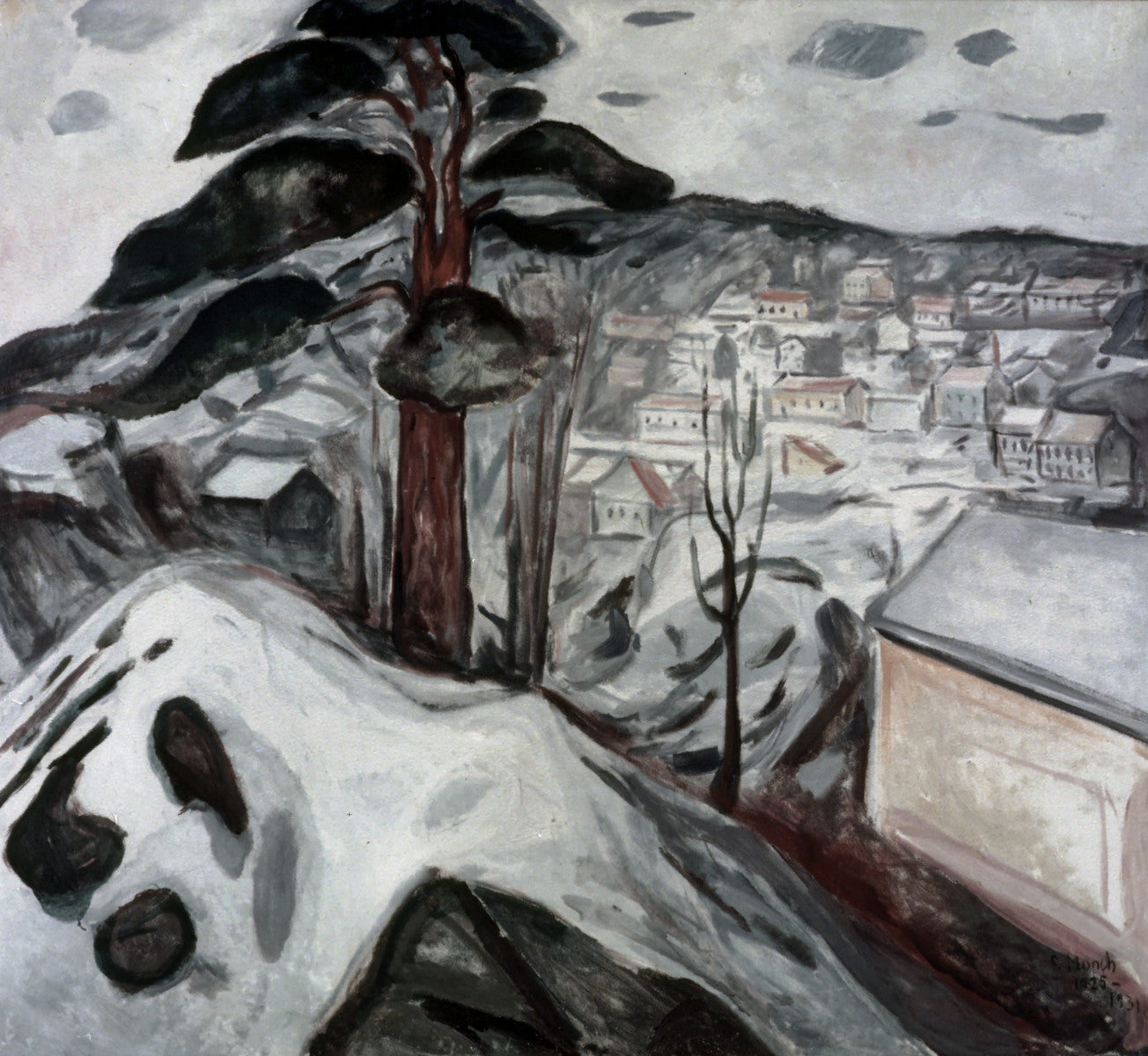 Reproduction du tableau « Hiver à Kragerø - Edvard Munch » par Alpha Reproduction en peinture à l’huile
