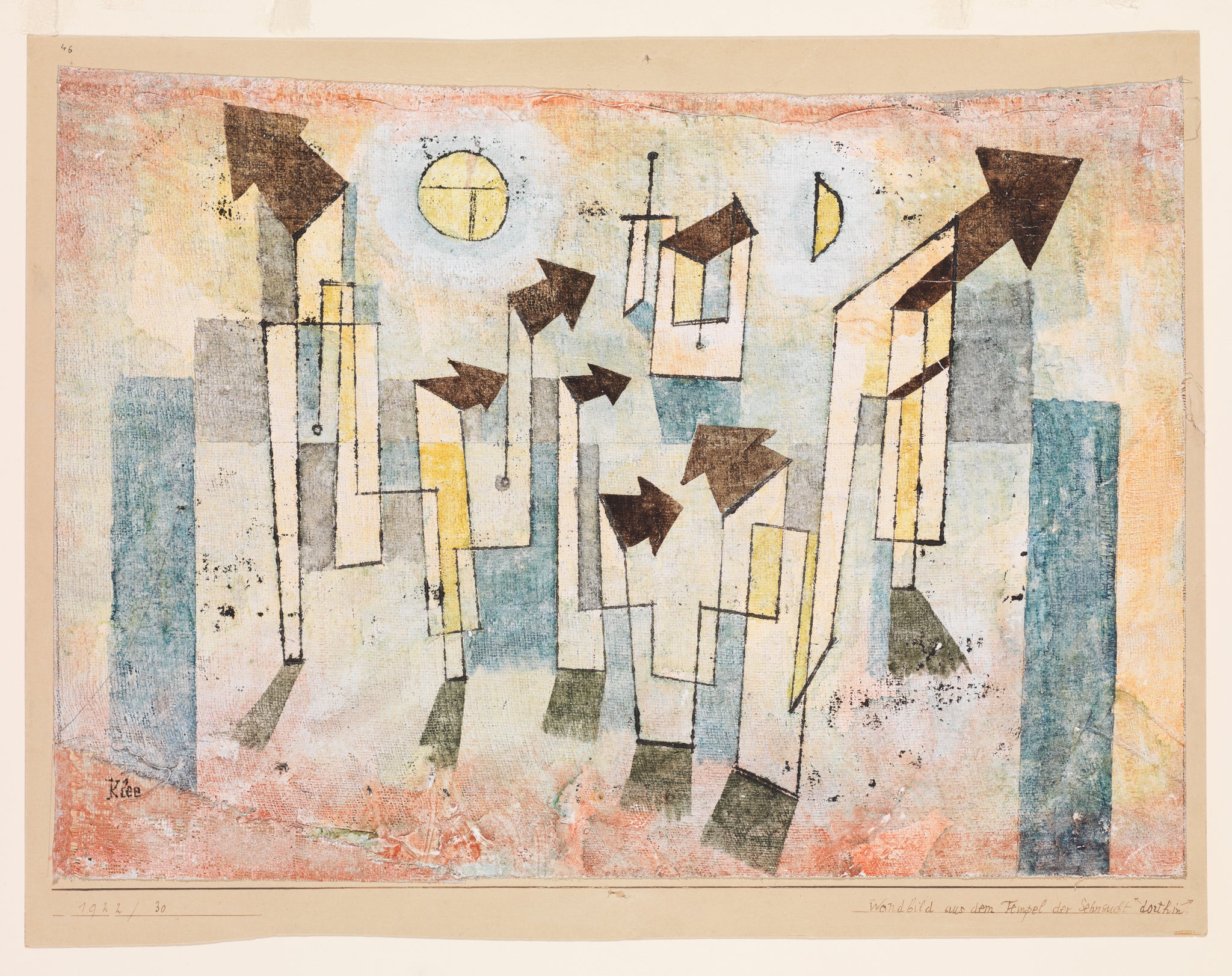 Mural from the Temple of Longing ↖Thither↗ — Paul Klee