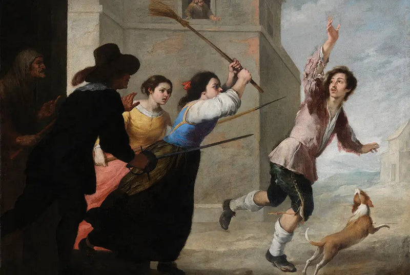 The Prodigal Son Chased Away - Bartolomé Esteban Murillo