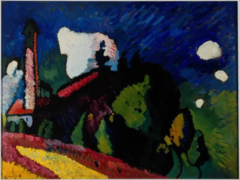 Murnau, Landscape with Tower - Vassily Kandinsky