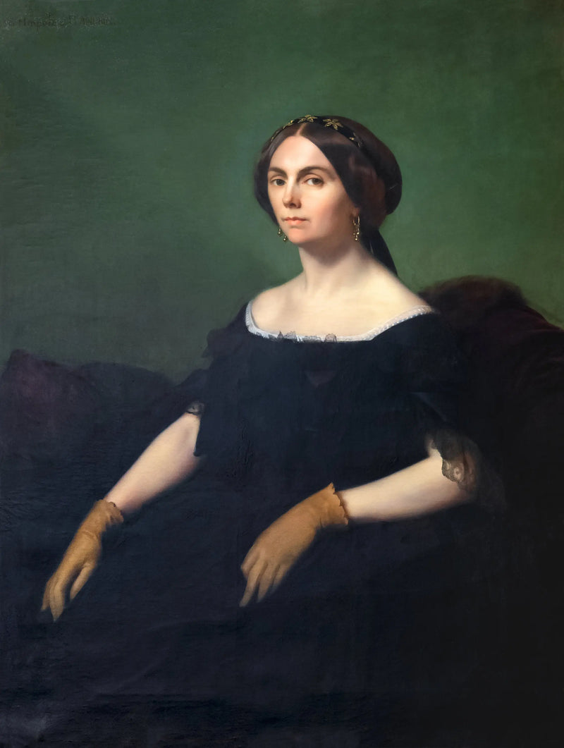 Portrait of the Countess of Goyon - Hippolyte Flandrin