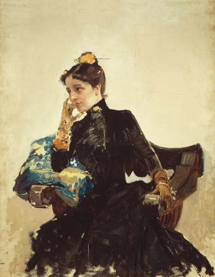 Reproduction du tableau « Clotilde García del Castillo - Joaquín Sorolla » par Alpha Reproduction en peinture à l’huile