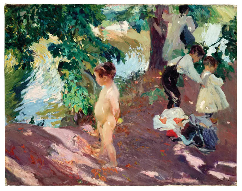 The Bath at La Granja - Joaquín Sorolla