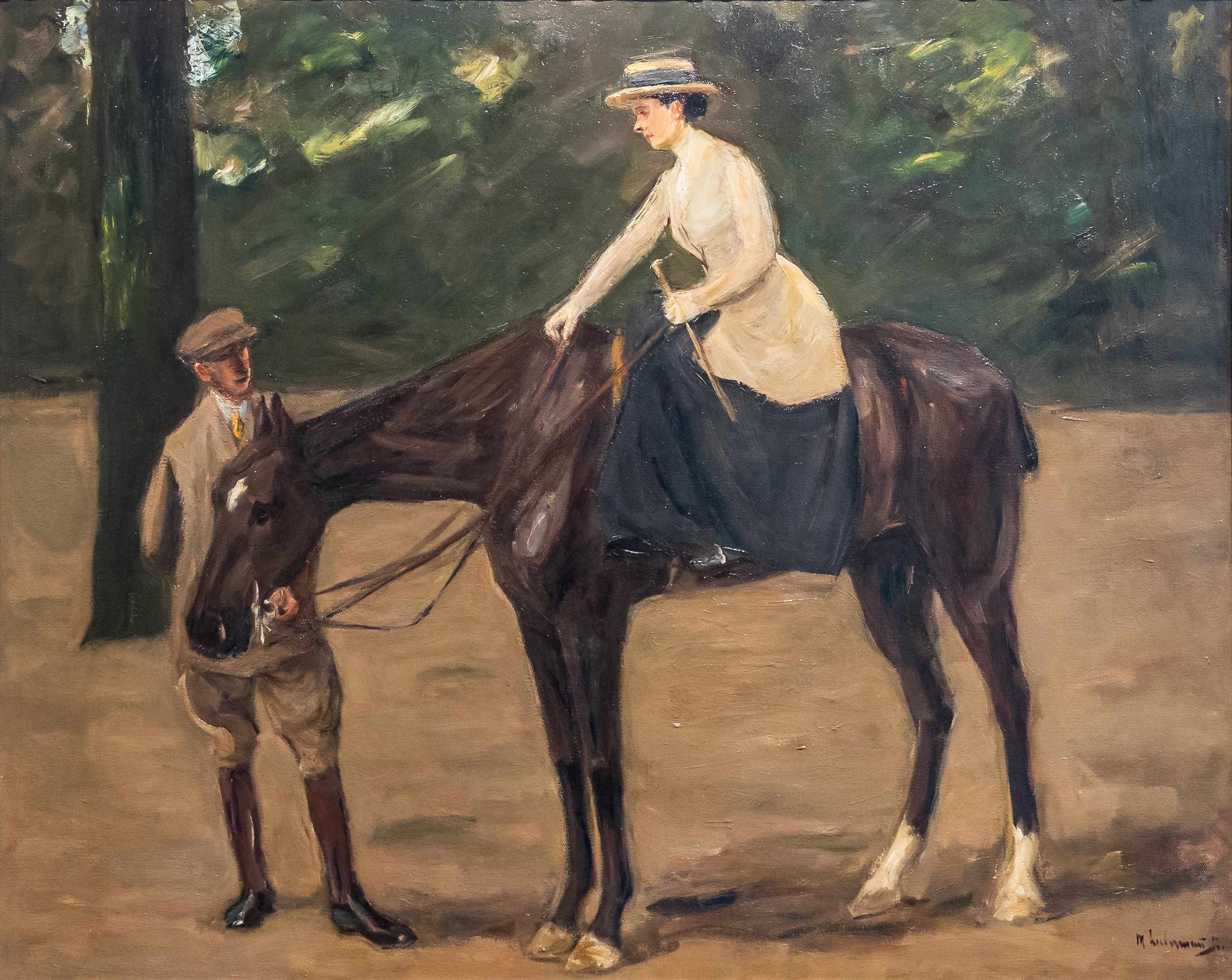 The Artist's Daughter on Horseback - Max Liebermann