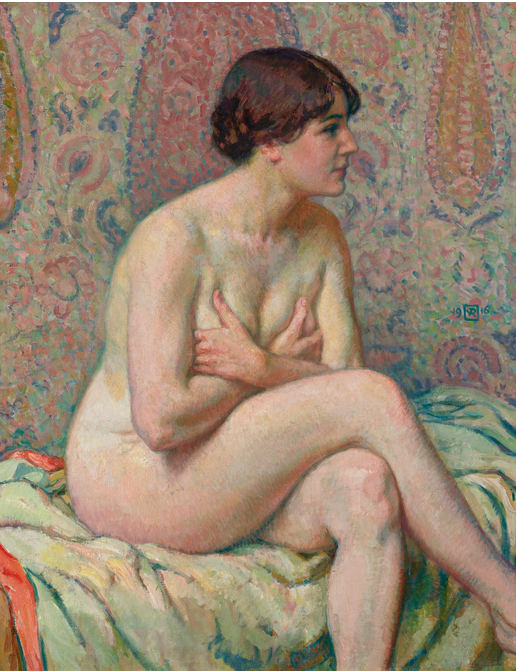 Nu Assis (Maude) - Théo van Rysselberghe - Alpha Reproduction