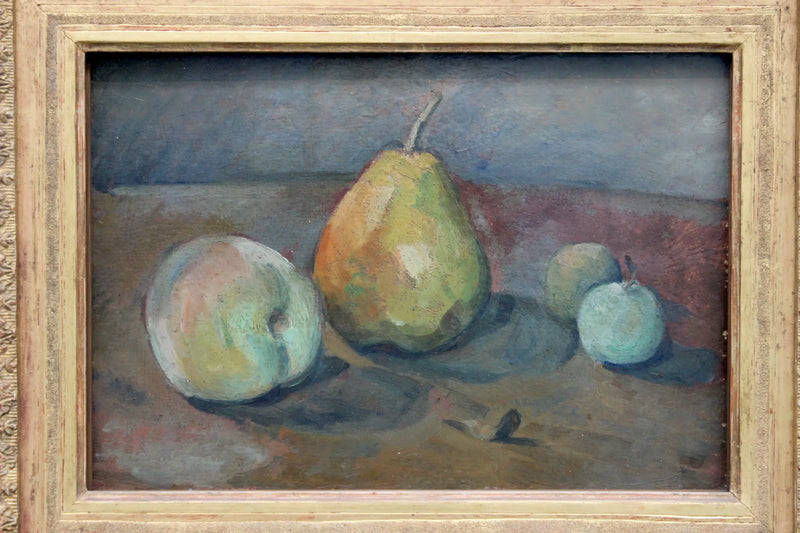 Still life, pears and green apples - Paul Cézanne