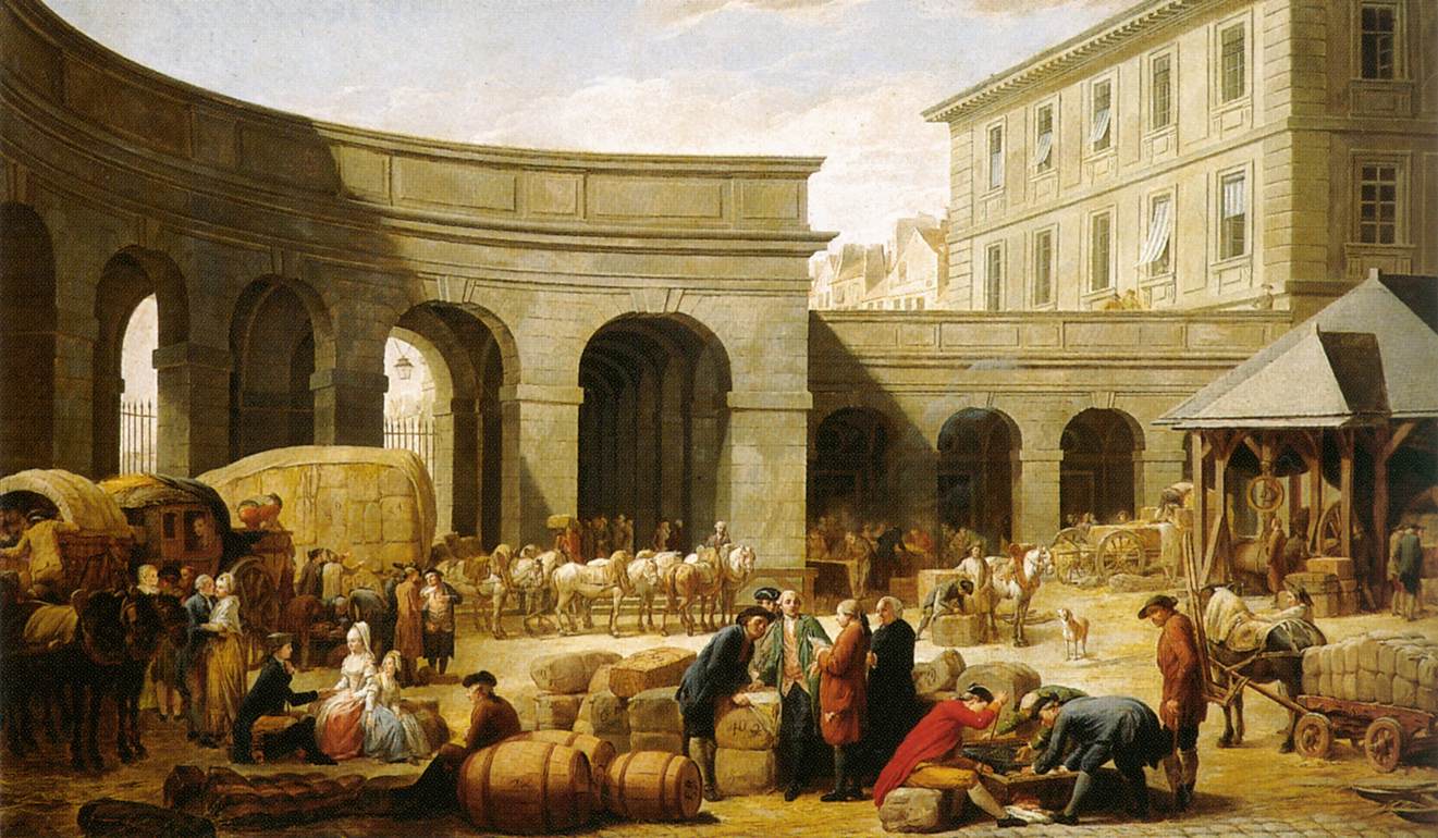 The Customs Courtyard - Nicolas-Bernard Lépicié