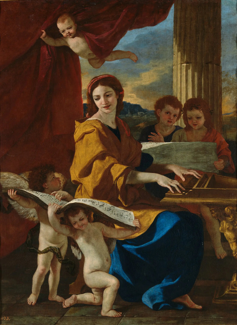 Saint Cecilia - Nicolas Poussin
