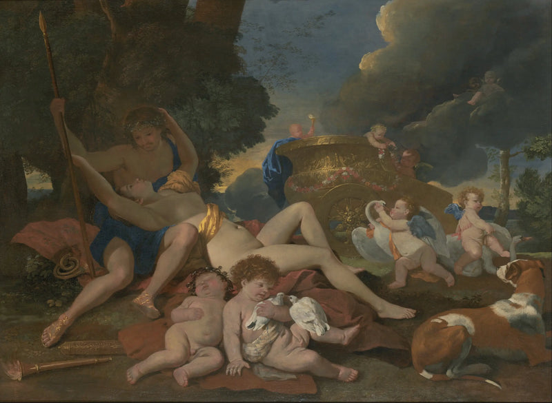 Venus and Adonis - Nicolas Poussin