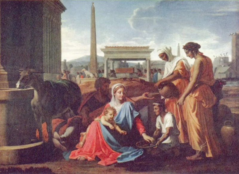 The Repos pendant la fuite en Égypte. - Nicolas Poussin